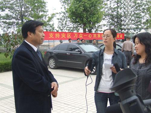 灾区行动采访